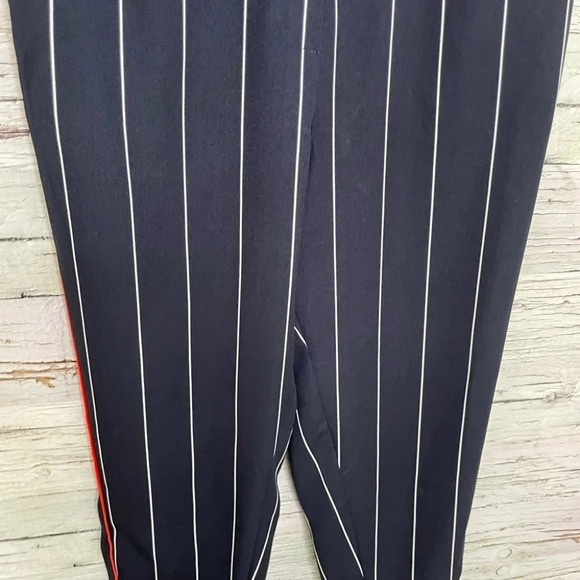 Ettitwe Anthropologie blue striped pants red xs - Picture 3 of 15